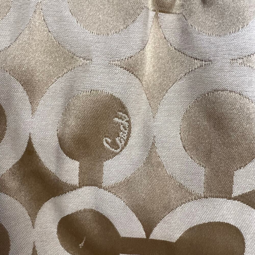 Coach Gold Logo C Satchel Shoulder Bag Large - Picture 4 of 12
